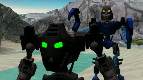 Onua Meets (Partially Reconstructed) Gali - The Legend of Mata Nui