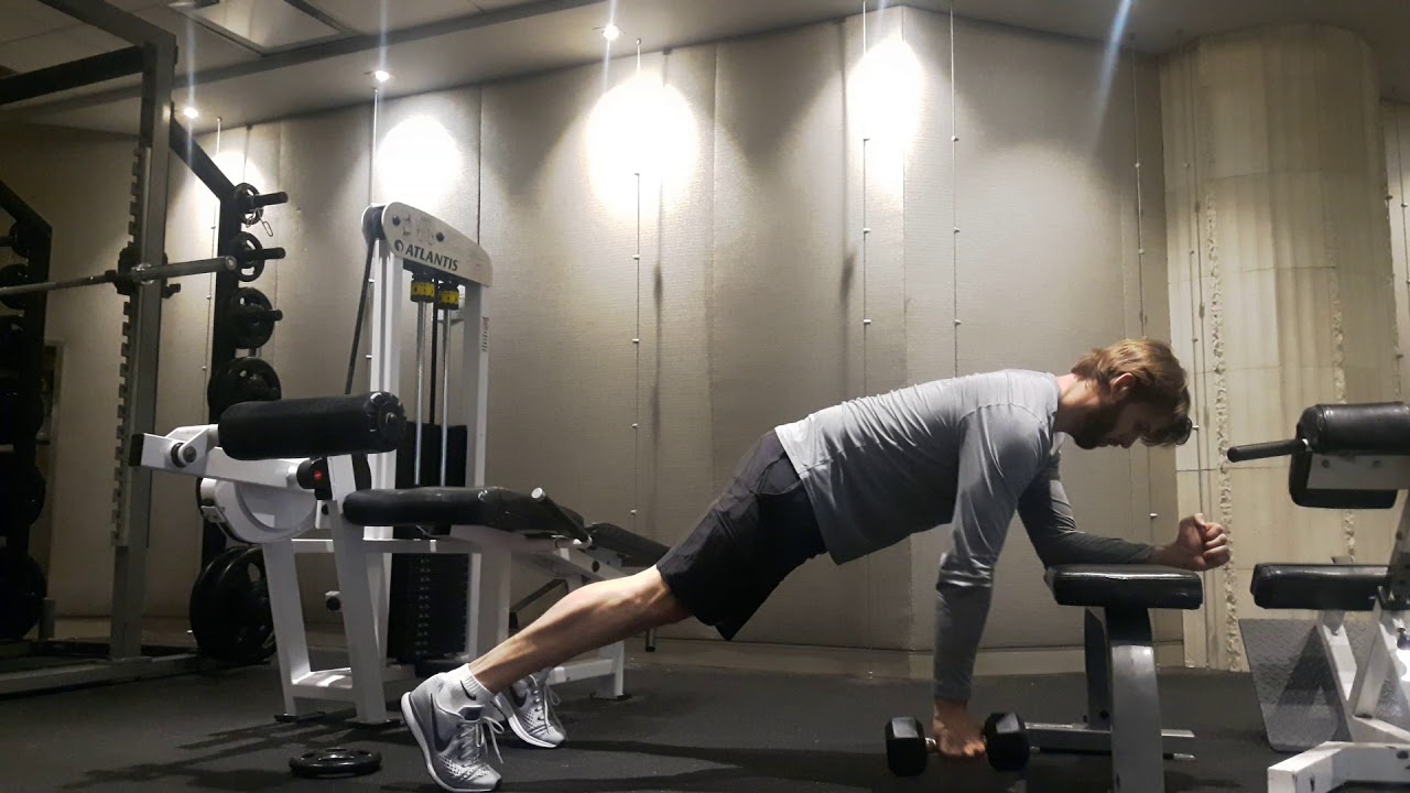 Three Point Row Bench Plank 3 Point Row - YouTube