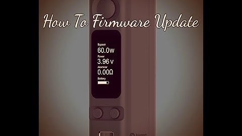 Evic VTC Mini How To Firmware Update