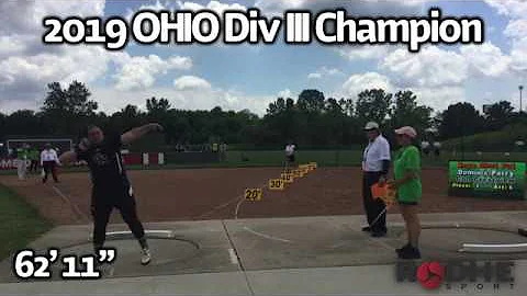 Ohio State Champion [Shot Put] 2x Dominic Perry Hi...