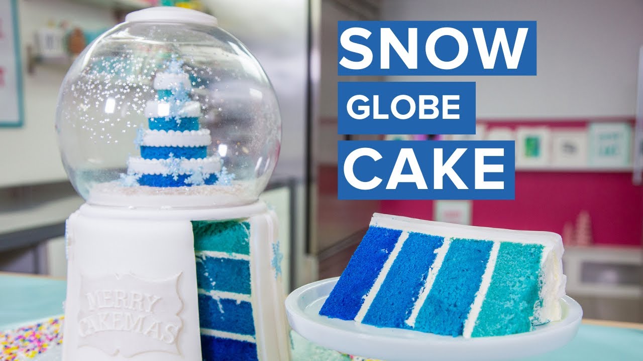 SNOW GLOBE CAKE! Holiday Baking How To Cake It YouTube