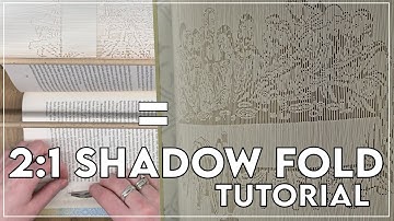 Demi Shadow Fold / 2:1 Shadow Fold / Cut and Fold / C&F / Book folding / Tutorial #bookfolding