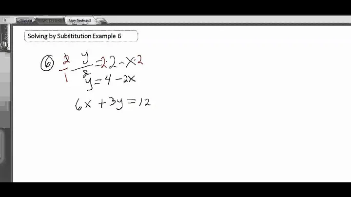 Solving by Substitution Example 6