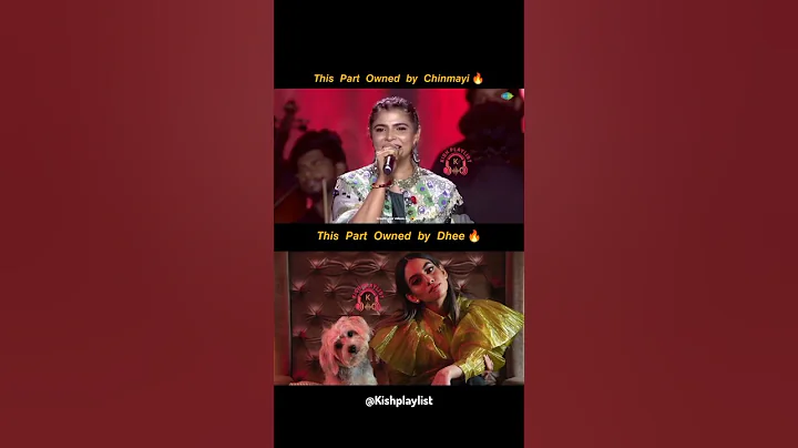 😍who nailed it best? Muththu Mazhai (Dhee vs chinmayi )thugu life 🔥