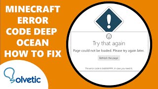 Minecraft Error Code Deep Ocean HOW TO FIX screenshot 4