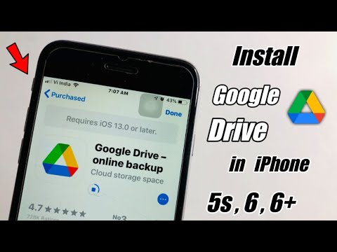 How to Download Google Drive app in iPhone 6 , 6+, 5s🔥 Appstore shows App requires ios 13 or later