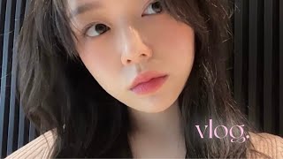 vlog. 패션대기업 사무보조 + 카페 working days