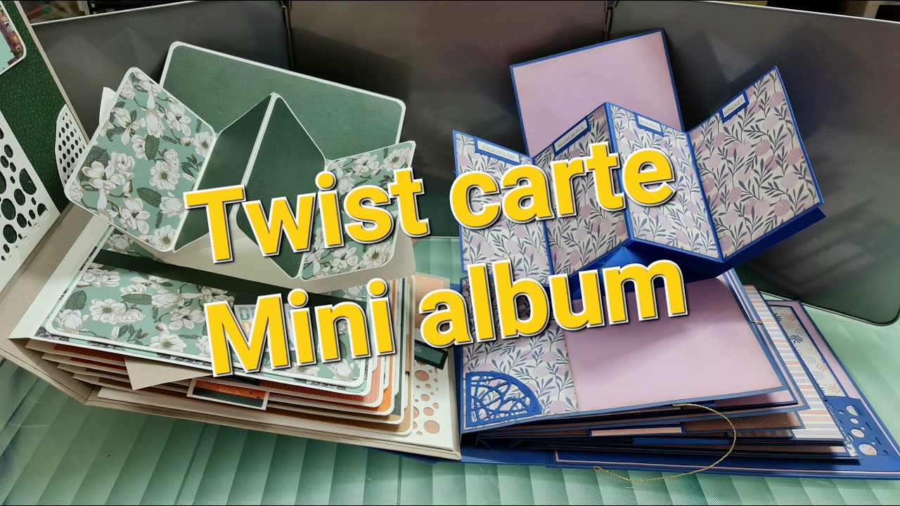 Twist carte. pages 1 et 2 du mini album.