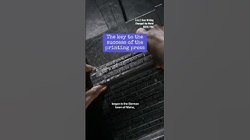 The key to the success of the printing press #shorts #printingpress #gutenberg ￼