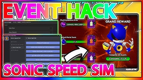 Sonic Speed Simulator Script Gui ( Roblox 2022 mod menu hack)