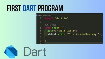 First Program || Hello World in Dart || Dart Programming