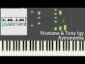 Vicetone & Tony Igy - Astronomia - Coffin Dance [黑人擡棺 - 電音神曲] - Piano Tutorial 鋼琴教學 [HQ] Synthesia