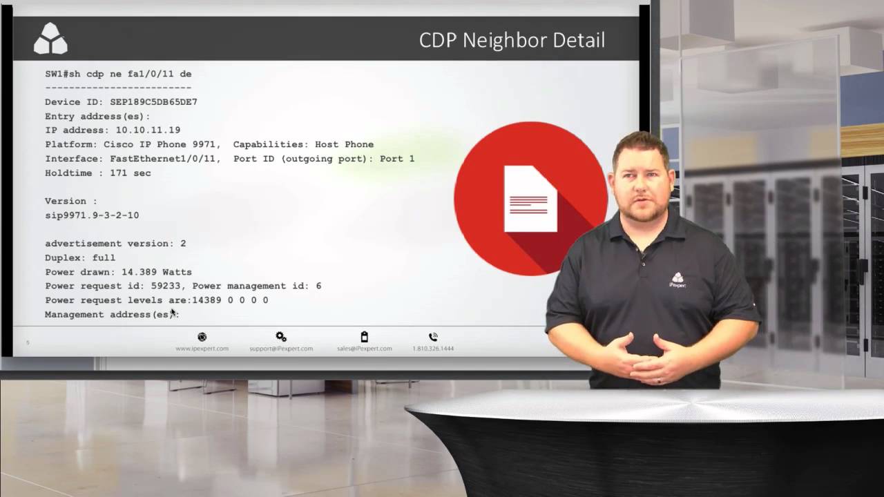 ⁣CCIE Collaboration Instructor Andy Discussing CDP and LLDP