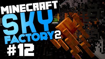 Minecraft Sky Factory 2 #12 "Blaze Spawners, Autofeeder, Wireless Access Terminal" w/ @CaffeineRich