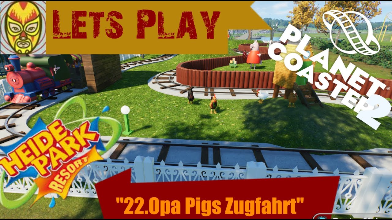 Planet Coaster 2 / Heide Park Lets play... "#22 Opa Pigs Zugfahrt" 