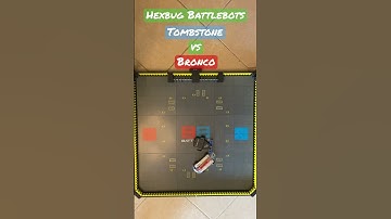 Tombstone vs Bronco .. Hexbug Battlebots  #hexbugbattlebots #hexbugvideos #battlebots
