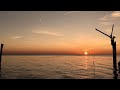 Timelapse  beautiful sunrise  lakeshore michigan