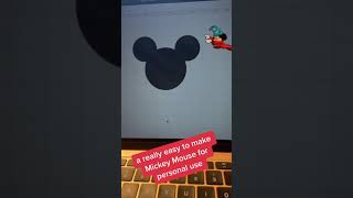 How To Make A Mickey Shape In  Cricut Design Space