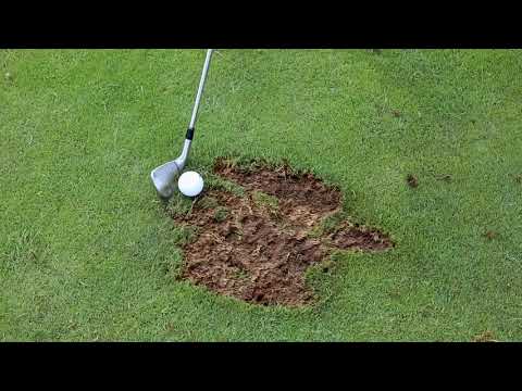 Nick Kenney Golf - Proper Divot Pattern on the Practice Tee