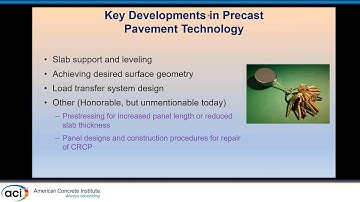 Precast Concrete Pavements