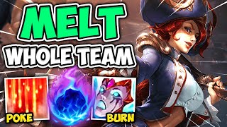 PRESS E AND DRAIN EVERYONE'S HP TO HALF! DOUBLE BURN AP MF IS BEYOND BROKEN - League of Legends