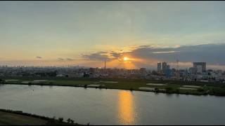 2026.10.6_江戸川のマジックアワー（タイムラプス）/ Time lapse of Edogawa during magic hour.