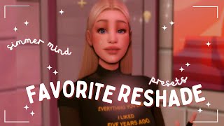 favorite reshade/gshade presets for the sims 4