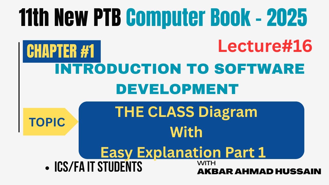 Class Diagram Explained | ICS 1st Year Computer Science Chapter 1 ...