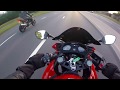 CBR650 VS SV650! Insane street race!