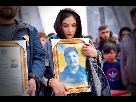 فيديو مراسيم الشهيد مصطفى علو استشهدا في سجن غويران إثرة هجوم تنظيم داعش الإرهابي