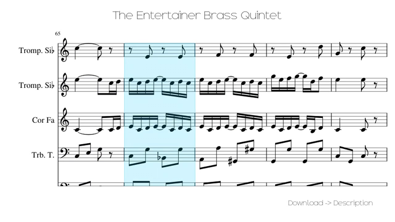 🎶 The Entertainer Brass Quintet 🎸🎸 - YouTube