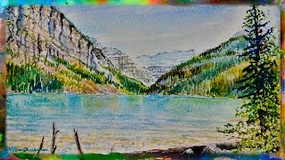 Painting the Landscape in Watercolor, Painting Lake Louise, Part 2