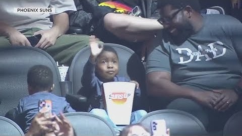Popcorn kid at Phoenix Suns game goes viral
