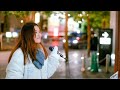 「名探偵コナン」白い雪/倉木麻衣  上林爽華 路上ライブ 新宿