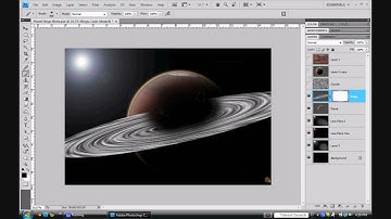 Photoshop CS4 Tutorial Planet Rings