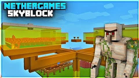 [HINDI] NetherGames Skyblock Season 3 || Making Iron Farm in skyblock || MCPE INDIA