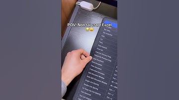 Mouse Pad con tutte le shortcut di Excel 😍#excel #exceltips #mousepad #fyp