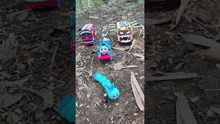 Mcqueen Eater Vs Train Eater, Thomas, Vs Bus Eater, Bus Tayo Vs Caterpillar