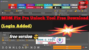 MDM Fix Pro Unlock Tool Free Download 🔓 | Latest Login Added | 100% Working Guide. @gsmctool 