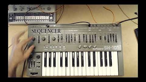 Roland SH-101 demonstration, with some mods