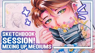 Marker, Pencils and Liners! Sketchbook Session!