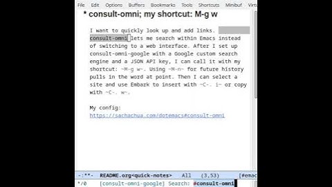 Yay Emacs 6: Inserting links with consult-omni