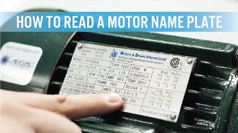 Name Plade Motor شرح كيف يمكن قراءه لوحة بيانات المحرك 