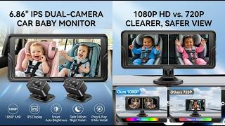 Shaky baby mirror? No more. Mtawosh baby car camera brings peace of mind.