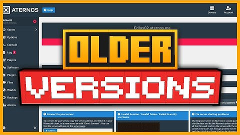 🟨 HOW to let OLD VERSIONS join new servers on ATERNOS