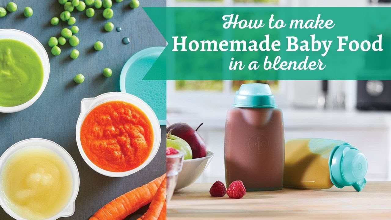 How to make homemade baby food in a blender