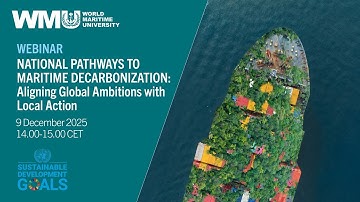 WEBINAR - National Pathways to Maritime Decarbonization  Aligning Global Ambitions with Local Action