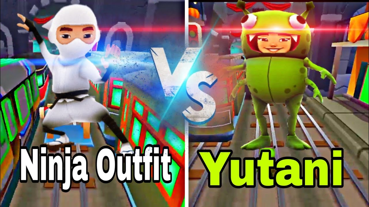 Subway Surfers Ninja Outfit Vs Yutani Gameplay YouTube