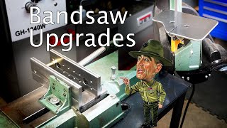 Metal Bandsaw Upgrades - 4x6 Bandsaw Improvement To Clamp And Table