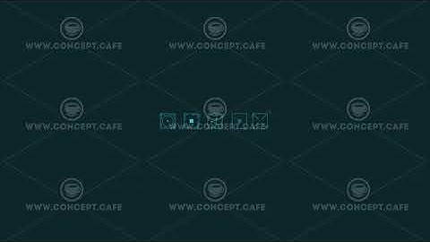 Animated HUD infographic element group of small squares.